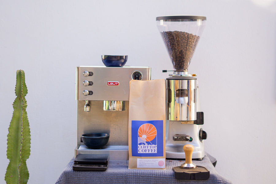 Espresso coffee shot brewing — Clifftop Coffee brew guide